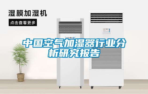 中國空氣加濕器行業分析研究報告