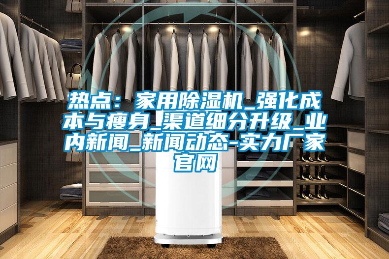 熱點：家用除濕機_強化成本與瘦身_渠道細分升級_業內新聞_新聞動態-實力廠家官網