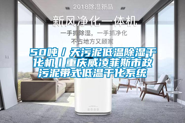 50噸／天污泥低溫除濕干化機丨重慶威凌菲斯市政污泥帶式低溫干化系統