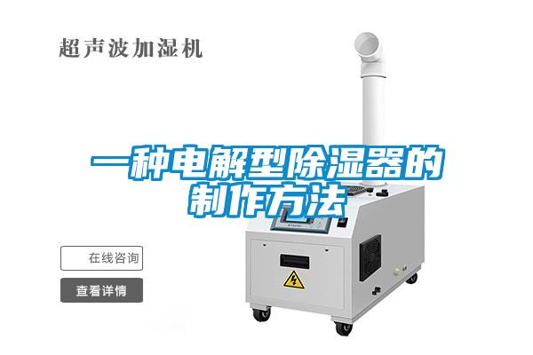 一種電解型除濕器的制作方法