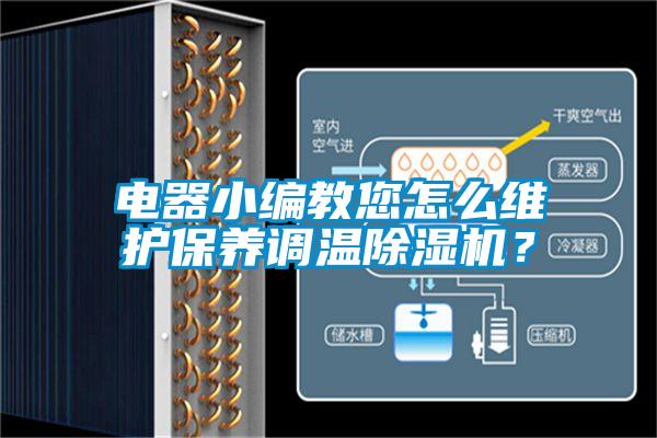 電器小編教您怎么維護保養調溫除濕機？