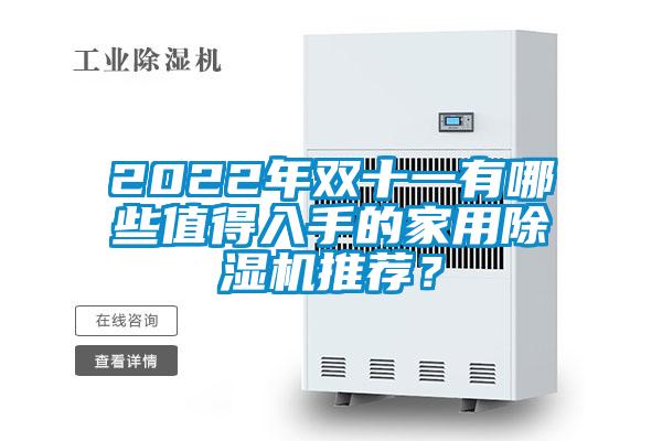 2022年雙十一有哪些值得入手的家用除濕機推薦？