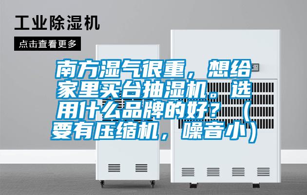 南方濕氣很重，想給家里買臺抽濕機。選用什么品牌的好？（要有壓縮機，噪音小）