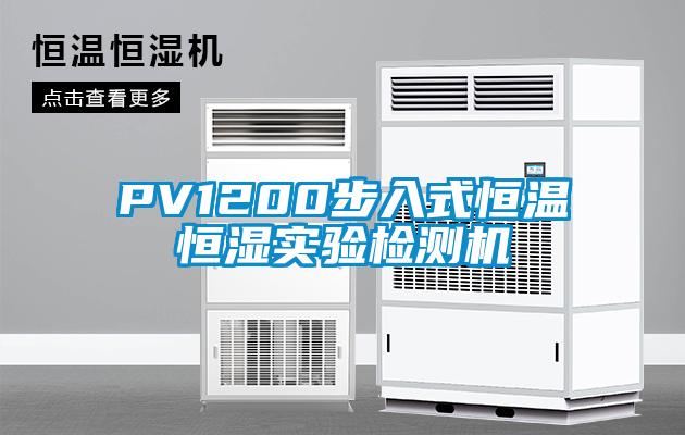 PV1200步入式恒溫恒濕實驗檢測機