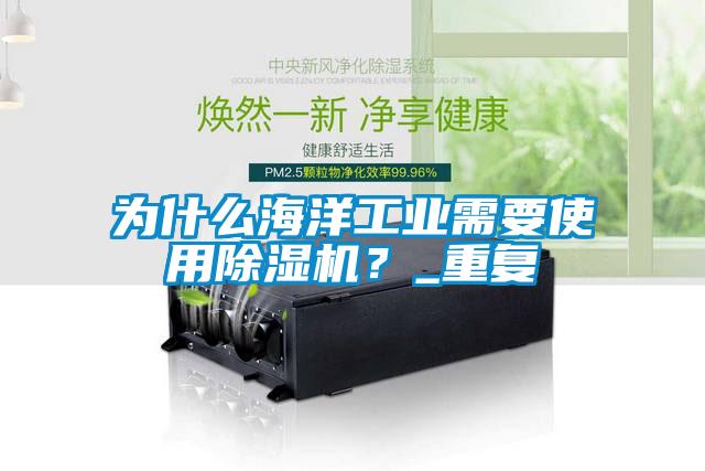 為什么海洋工業需要使用除濕機？_重復