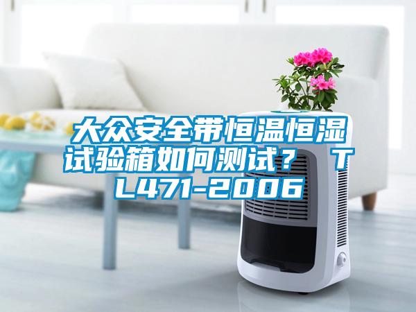 大眾安全帶恒溫恒濕試驗箱如何測試？ TL471-2006