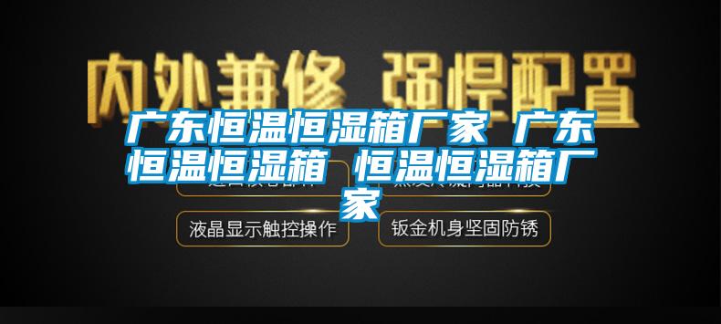 廣東恒溫恒濕箱廠家 廣東恒溫恒濕箱 恒溫恒濕箱廠家