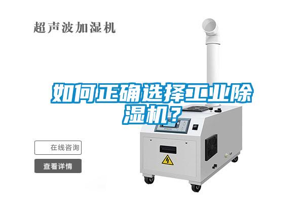 如何正確選擇工業除濕機？