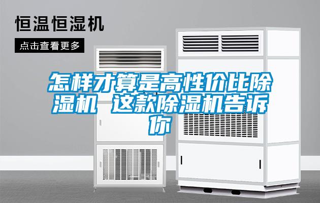 怎樣才算是高性價比除濕機 這款除濕機告訴你