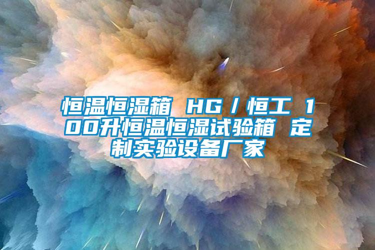 恒溫恒濕箱 HG／恒工 100升恒溫恒濕試驗箱 定制實驗設備廠家