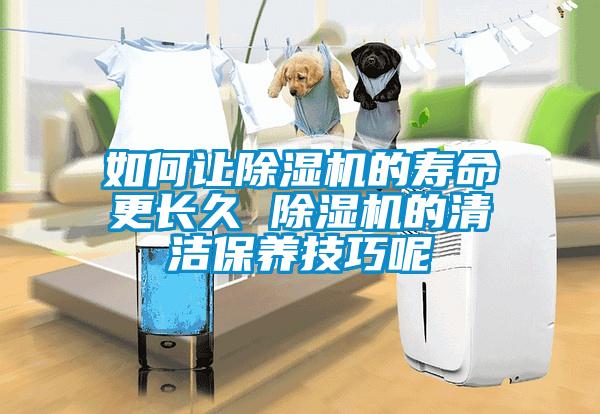 如何讓除濕機的壽命更長久 除濕機的清潔保養技巧呢