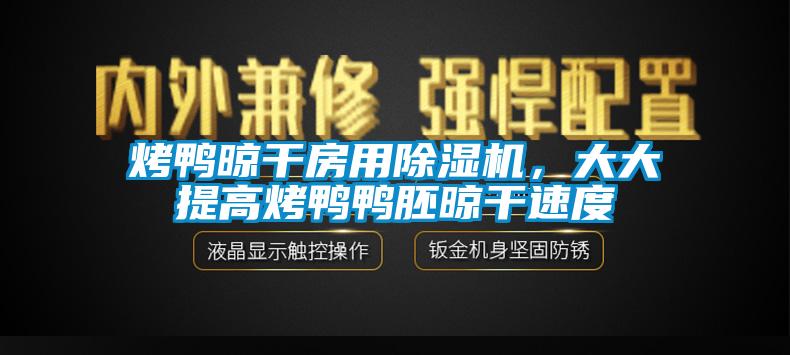 烤鴨晾干房用除濕機，大大提高烤鴨鴨胚晾干速度