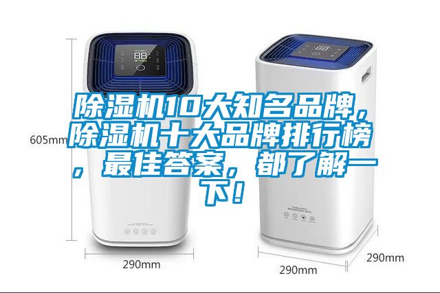 除濕機10大知名品牌，除濕機十大品牌排行榜，最佳答案，都了解一下！