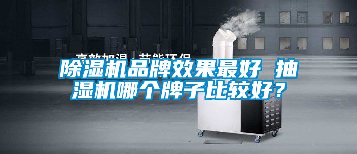 除濕機品牌效果最好 抽濕機哪個牌子比較好？