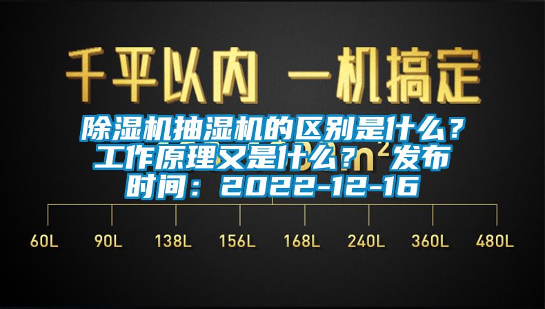 除濕機抽濕機的區別是什么？工作原理又是什么？ 發布時間：2022-12-16