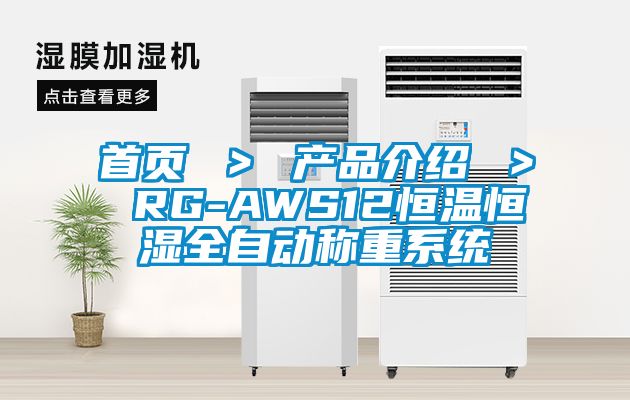 首頁 ＞ 產品介紹 ＞ RG-AWS12恒溫恒濕全自動稱重系統